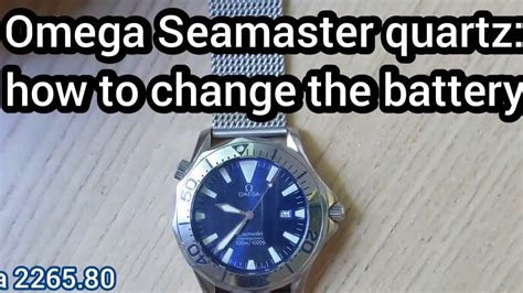 omega seamaster quartz battery|omega seamaster battery change.